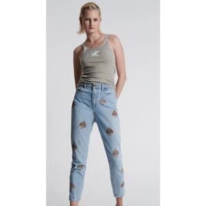 ONE TEASPOON-NWT-Legend High Waist Straight Leg Denim Jeans Best Blue 27X29 $180